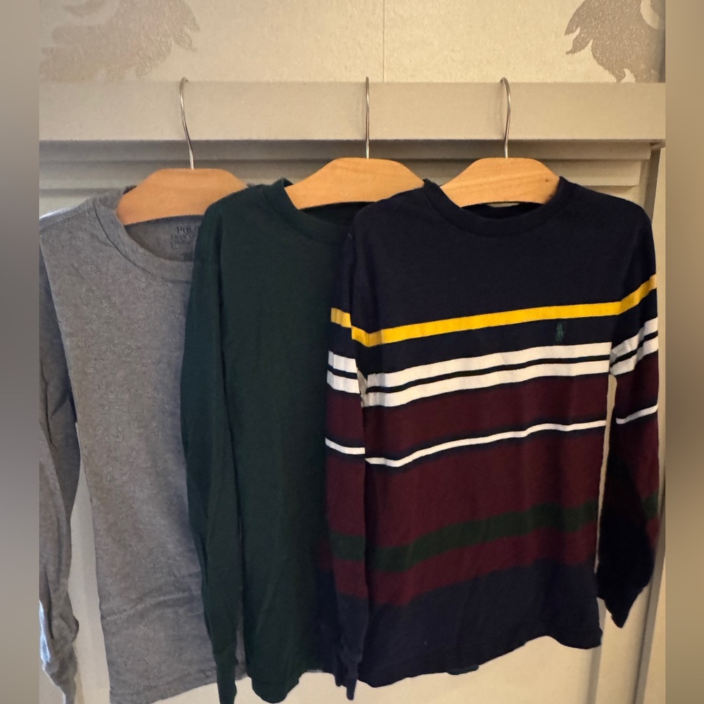 THREE Boys Polo Ralph Lauren Shirts - Size S / 8